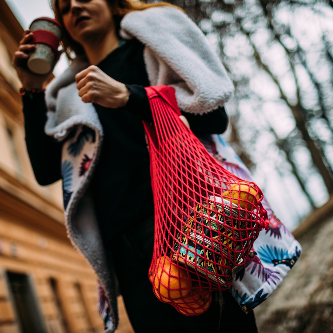 Net bucket on sale bag
